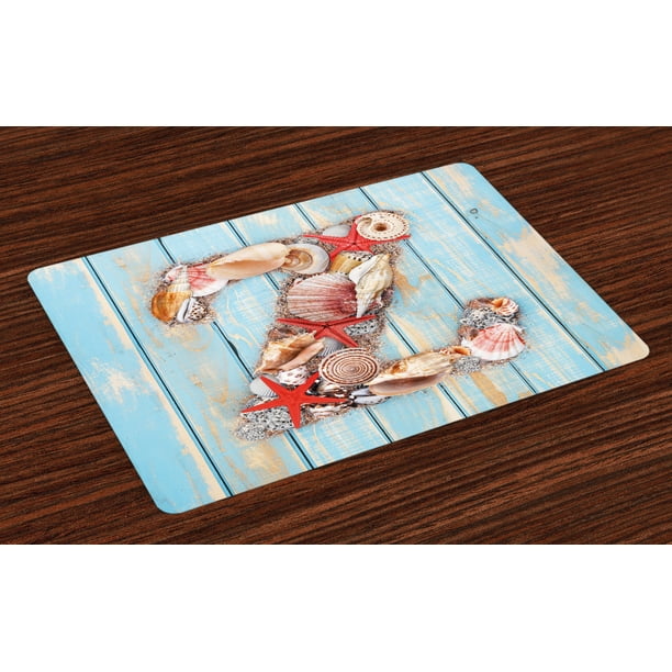 Oceanic Composition Tropical Seashells Nature Maritime Theme Print Washable Fabric Placemats for Dining Room Kitchen Table Decor Ambesonne Letter W Place Mats Set of 4 Pale Blue Ivory Dark Coral Oceanic Composition Tropical Seashells Nature Maritime Theme Print Washable Fabric Placemats for Dining Room Kitchen Table Decor Ambesonne Letter W Place Mats Set of 4 Pale Blue Ivory Dark Coral